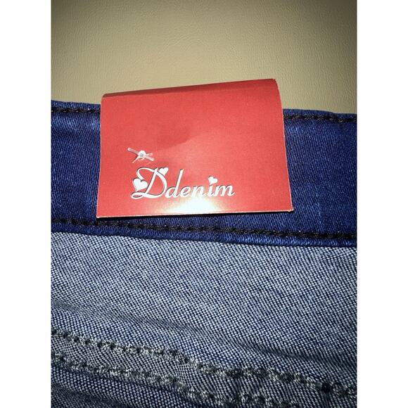 Frisduo Denim Blue Jeans Distressed Women’s Size 34 - Picture 7 of 12